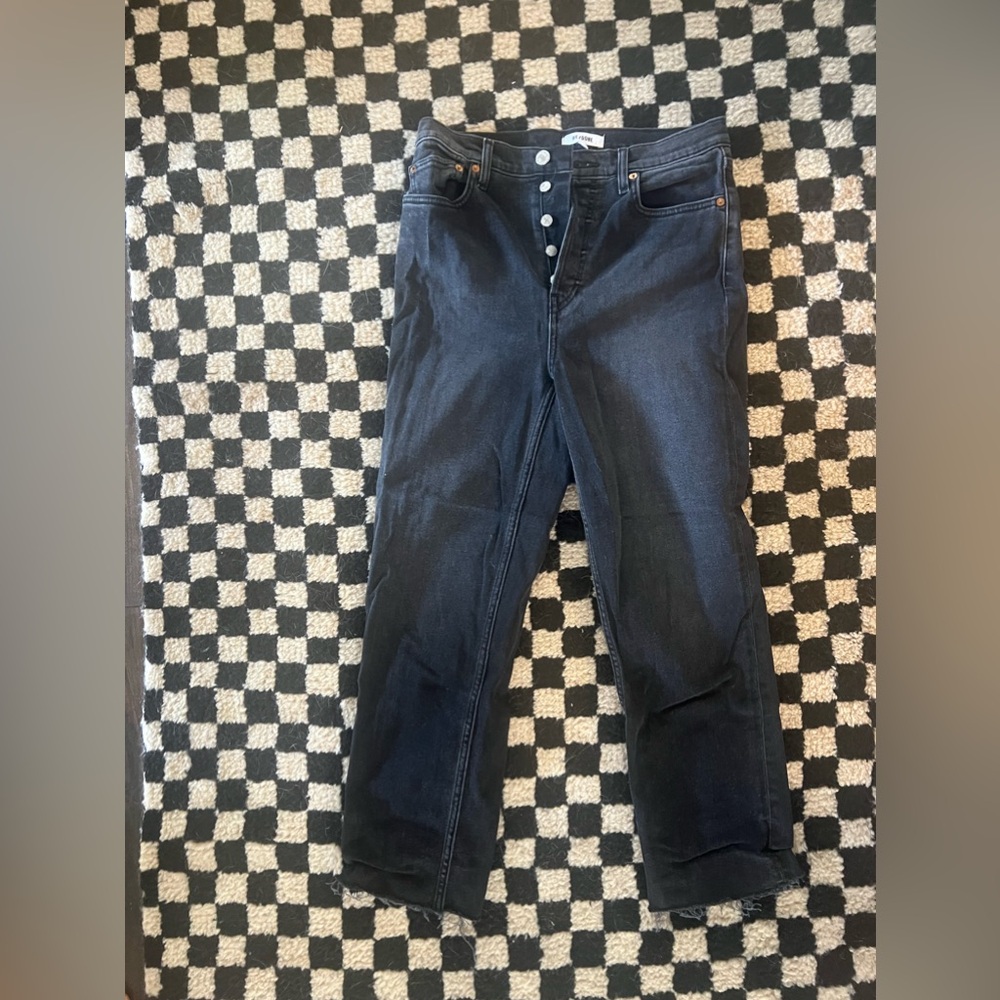 Re/Done black jeans size 28- only worn once.